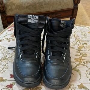 Black High-Top Sneakers